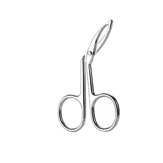 Stainless Steel Elbow Eyebrow Pliers Clip Scissors Tweezers Straight Pointed Professional Plucking Makeup Beauty Tools(Silver Inclinedmouth) Beauty and Personal Care ZXYZXYZZ
