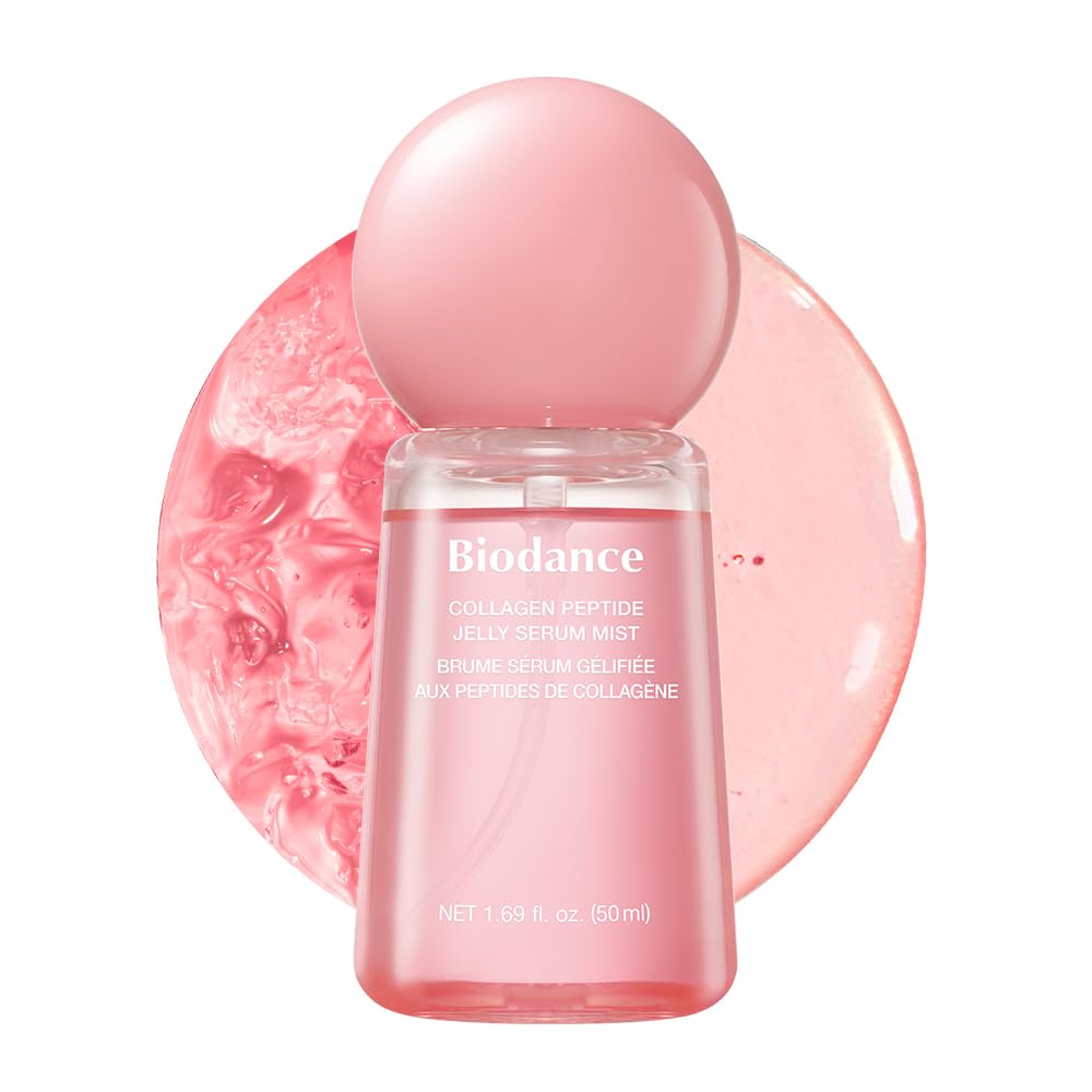 BIODANCE Collagen Peptides Jelly Serum Mist, Hydrating Face Mist, Plumping, Anti-Aging Face Spray, Sprayable Hydrogel, Travel Essentials & Self Care Beauty and Personal Care BIODANCE