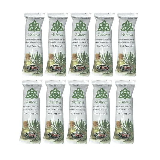 Asheva 8" x 9" Individually Wrapped Oshibori Disposable Towels - Luxurious Moist Cotton Hot/Cold Refreshment Towel - Lavender, Lemon, or Tea Tree