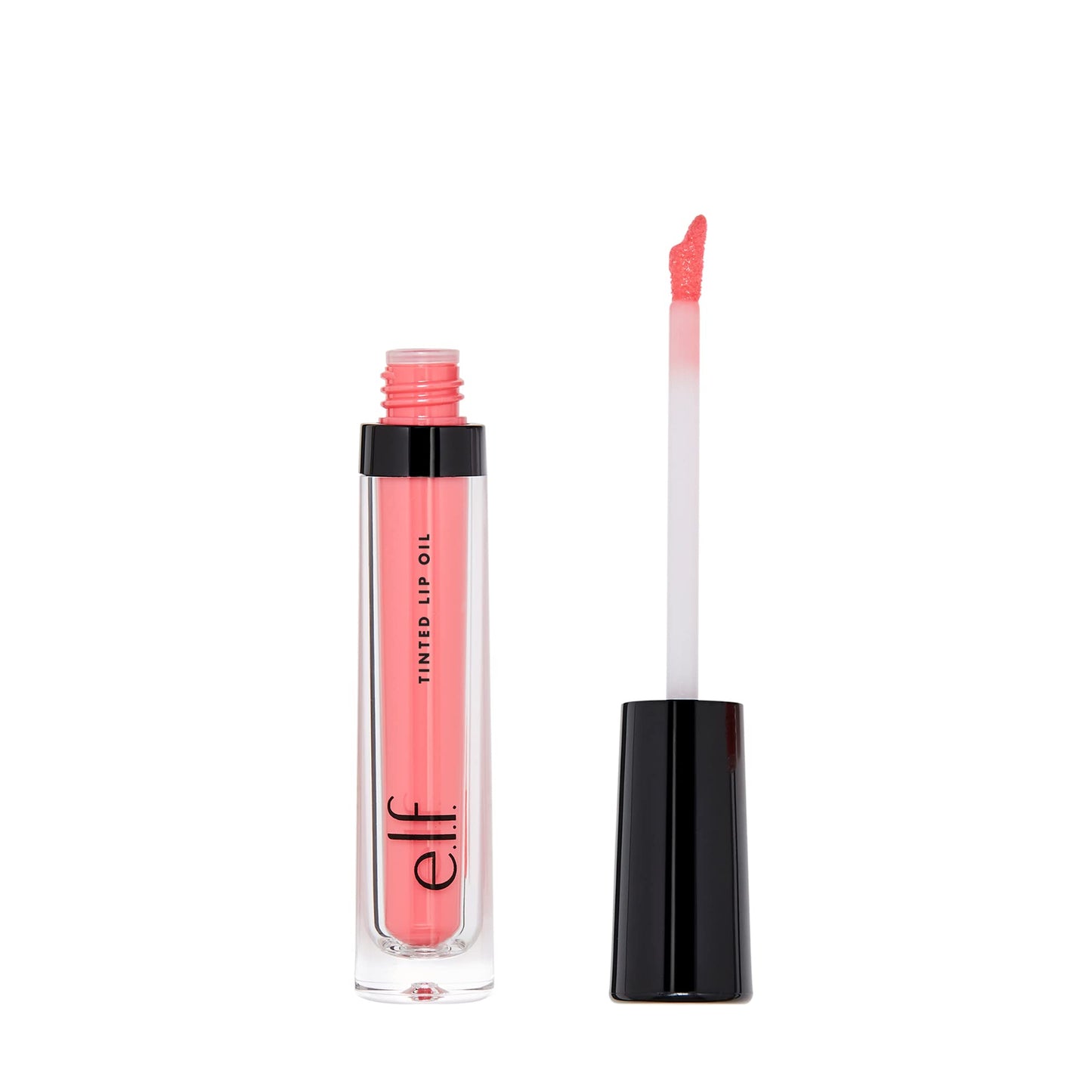 e.l.f. Cosmetics Tinted Lip Oil, Long Lasting & Sheer Coverage, Non-Sticky, Hydrates, Adds Shine, Infused with Jojoba, Apricot & Vitamin E, Berry