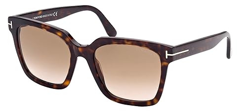 Tom Ford SELBY FT 0952 Dark Havana/Brown Shaded 55/19/140 women Sunglasses