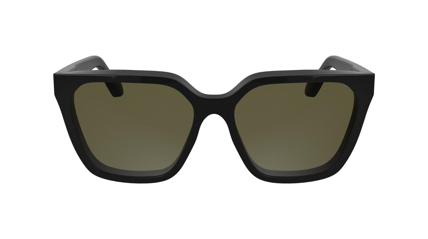 Calvin Klein Women's Sunglasses CK25500S - Black with Solid Brown Lens