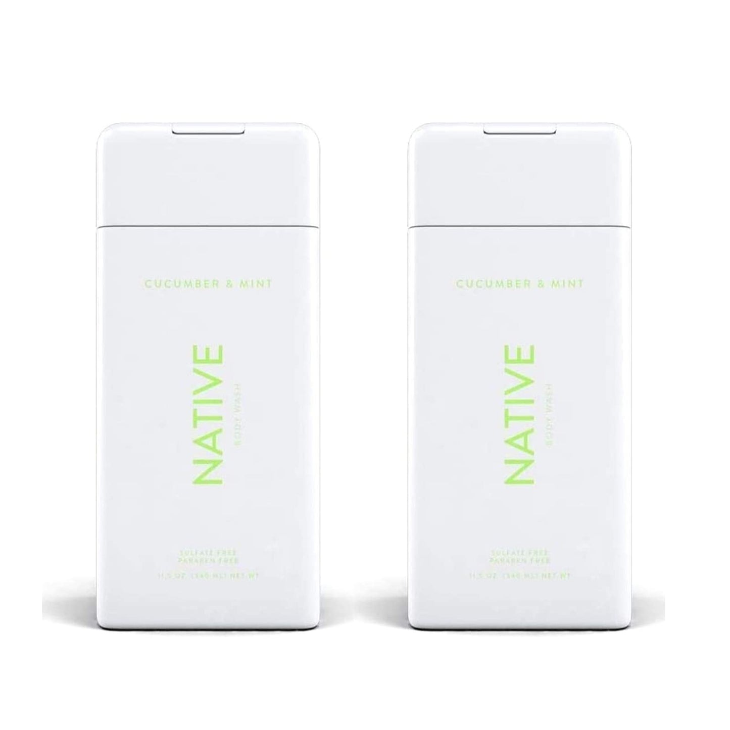 Native, Cucumber and Mint Body Wash 11.5 oz Bottles x2 Beauty & Personal Care Native