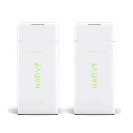 Native, Cucumber and Mint Body Wash 11.5 oz Bottles x2 Beauty & Personal Care Native