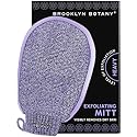 Brooklyn Botany Exfoliating Mitt for Bath and Shower - Heavy Duty Exfoliating Body Scrubber for Massage and Dead Skin Remover for Body - 1 Mitt