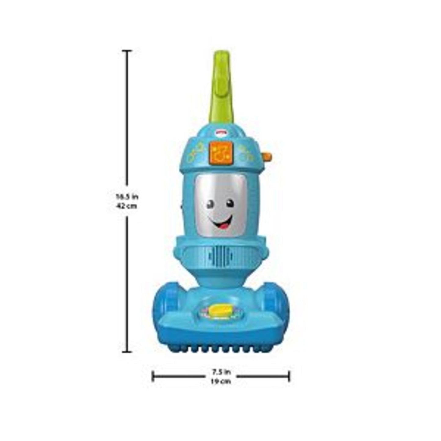 Fisher-Price Toddler Toy Laugh & Learn Light-Up Learning Vacuum Musical Push Along for Pretend Play Infants Ages 1+ Years