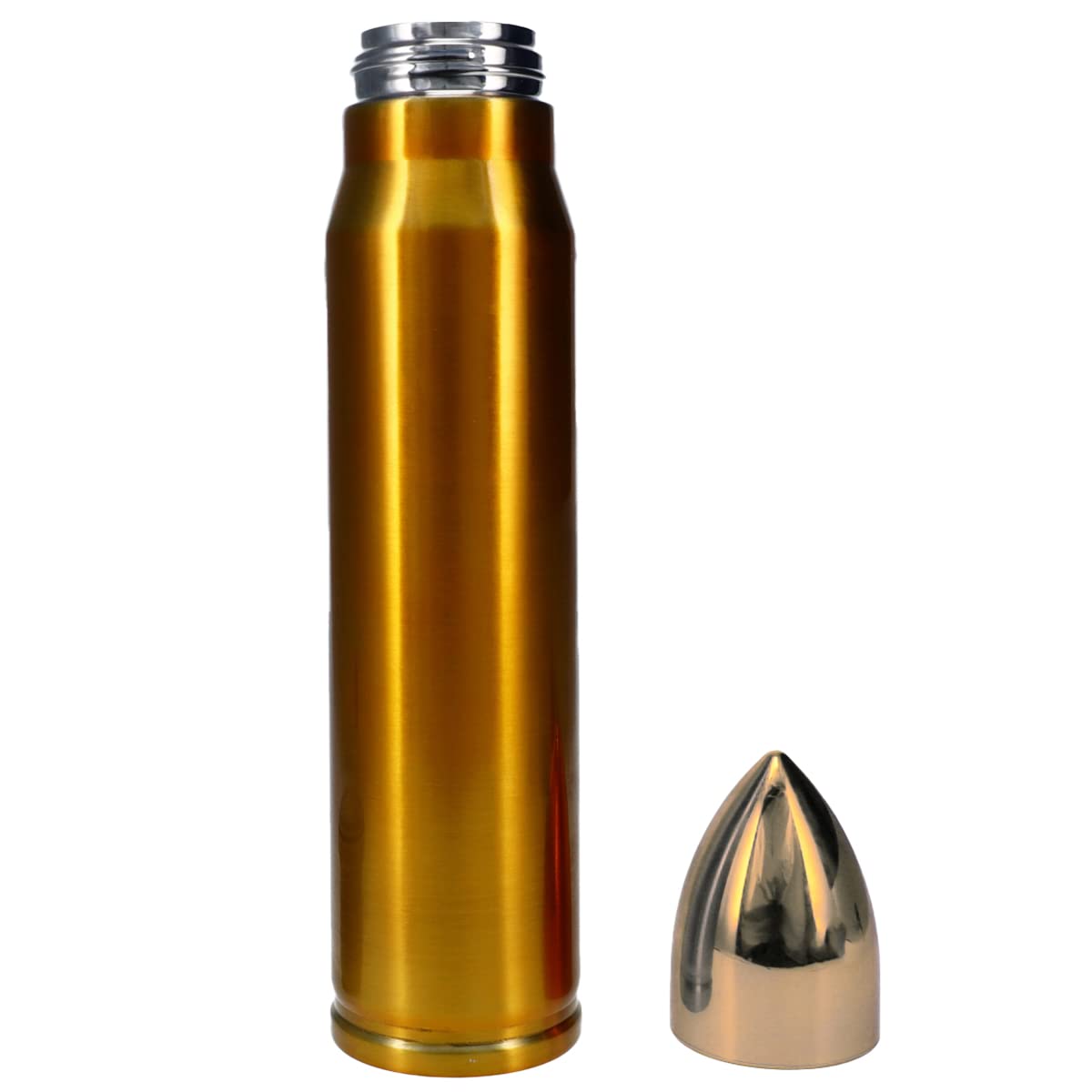 BlackCanyon Outfitters Bullet BRASSBUL Water Bottle 25-Ounce Insulated Water Canteen - Hunting Accessory