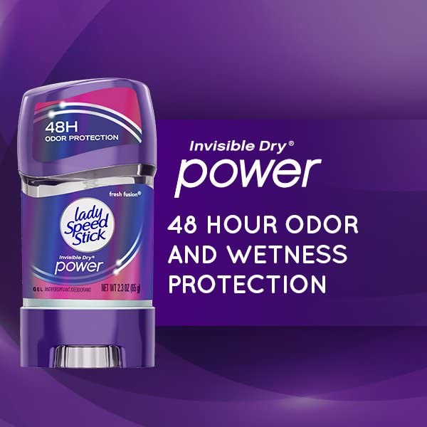 Lady Speed Stick 48HR Antiperspirant Deodorant Gel Fresh Fusion 2.30 oz (Pack of 3) Beauty and Personal Care Lady Speed Stick