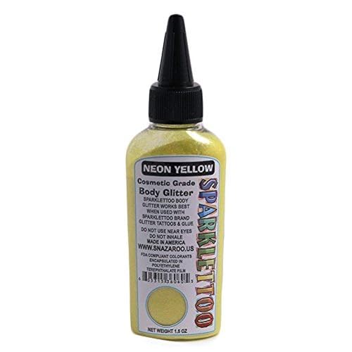 Ruby Red Paint, Inc. GL-NEONYEL Neon Yellow-Cosmetic Glitter 1.5oz
