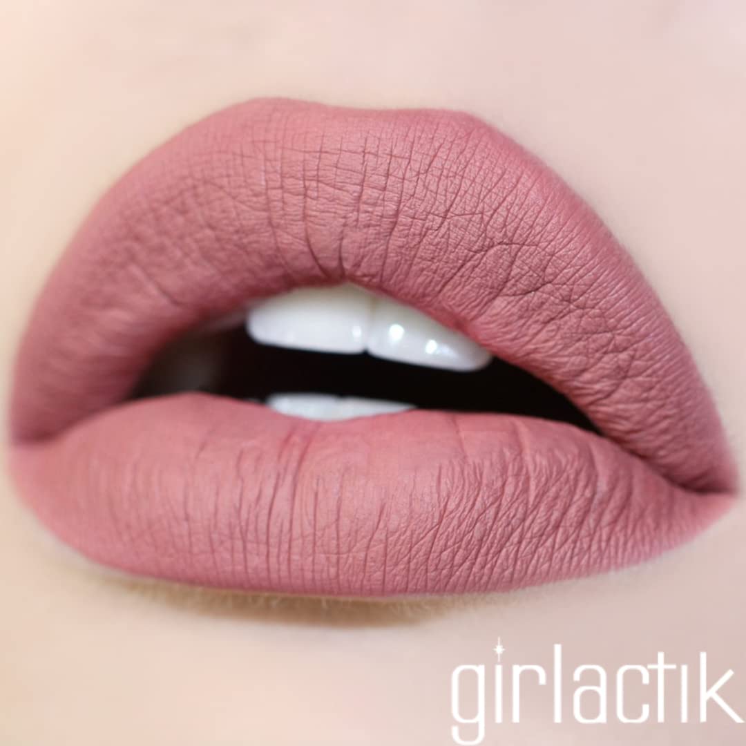 Girlactik Long Lasting Matte Lip Paint Liquid Lipstick in Allure- Long wearing, Smooth Application, Pigmented, Non-Crack Formula, Lightweight, 7.5 ml