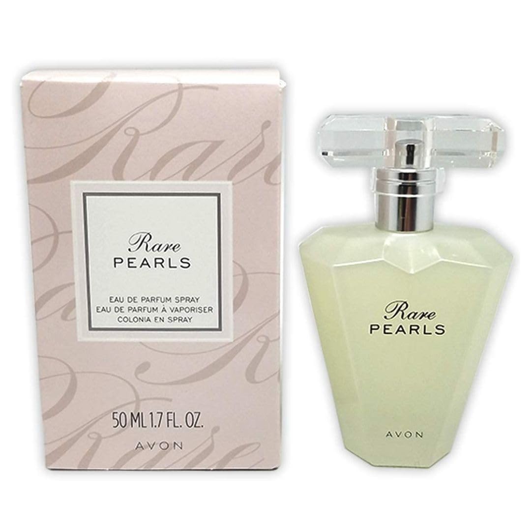 AVON Rare Pearls Eau De Parfum Spray for Women, 1.7 fl oz, Elegant Soft Floral Fragrance with Magnolia, White Pepper and Rosewood, Long Lasting