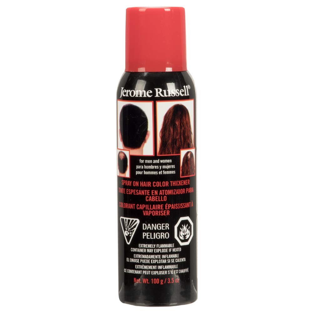 jerome russell Hair Color Thickener for Thinning Hair, Dark Brown, 3.5 Ounce