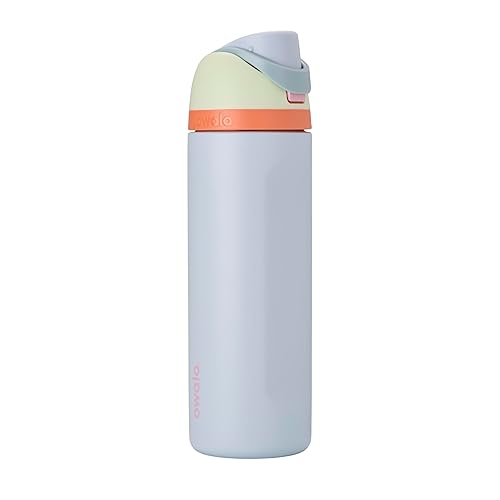 Owala FreeSip Insulated Stainless Steel Water Bottle with Straw for Sports, Travel, and School BPA-Free Sports Water Bottle, 24 oz, Beach House