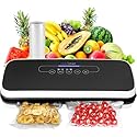 NutriChef Automatic Vacuum Air Sealing System for Food Preservation with Starter Kit, Compact Design, Lab Tested, Dry & Moist Food Modes with Led…