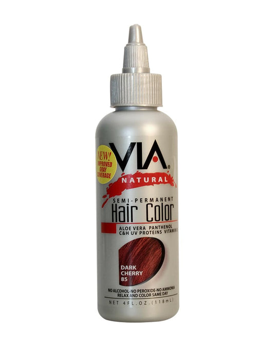 Via Natural Semi-Permanent Hair Color, 4oz - Dark Cherry #85