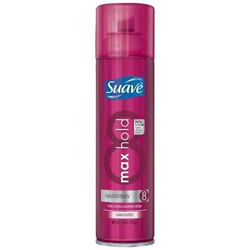 Suave Max Hold Unscented Hair Spray, Aerosol - 12 Pack