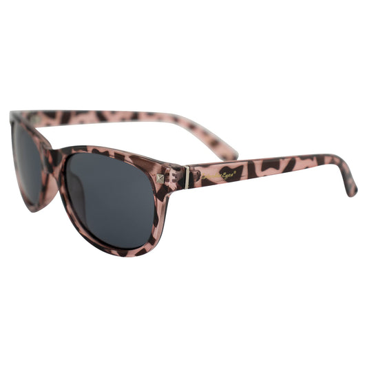 Islander Eyes Barbados Polarized Sunglasses for Women Pink Tortoise Frame w/Smoke Lens