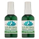 Watts Beauty 2.5% Retinol Serum with 50% Hyaluronic Acid - Anti Aging, Fine Lines, Wrinkles, Blemishes, Large Pores - No Parabens, No Animal Testing