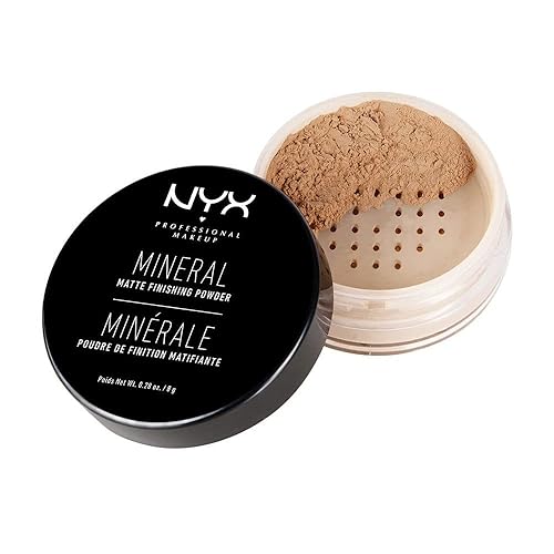 NYX PROFESSIONAL MAKEUP Mineral Matte Finishing Powder, Loose Setting Powder - Medium/Dark
