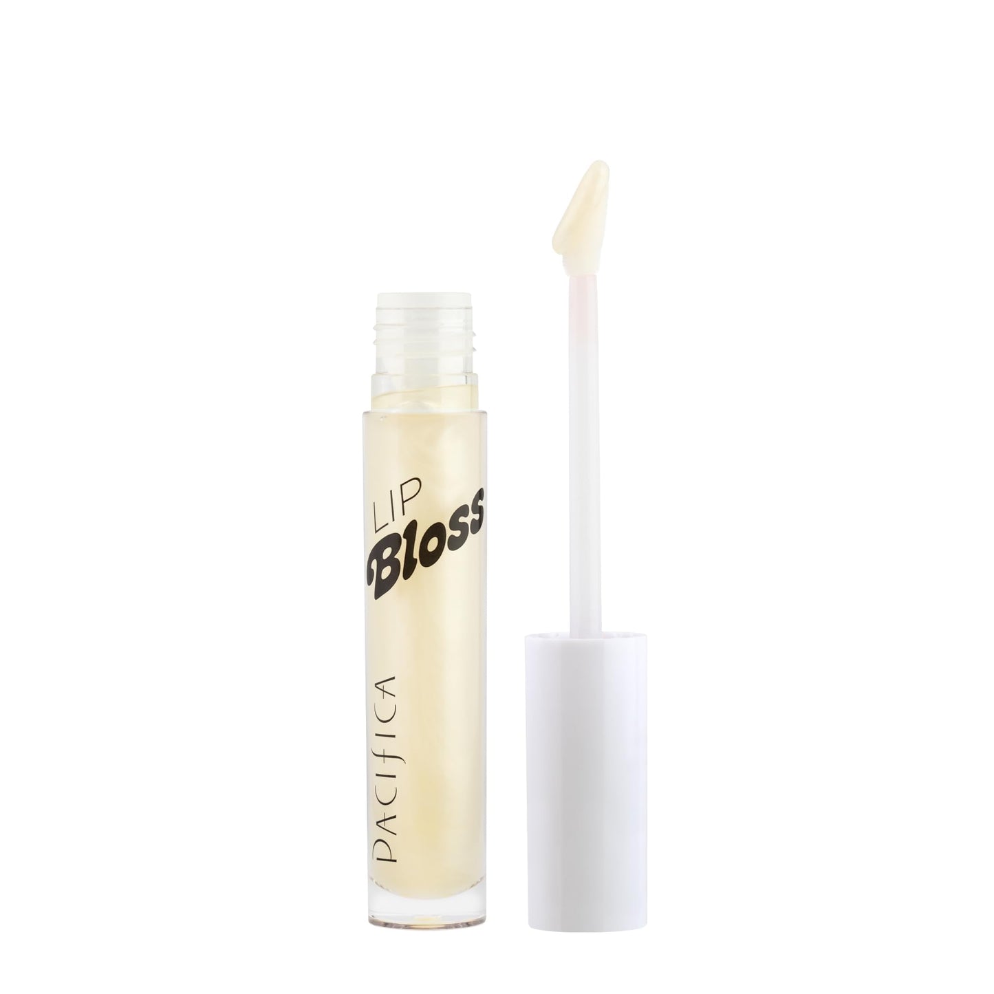 Pacifica Plumping Lip Gloss - Vanilla Bean (Creamy Neutral Tint) Hydrating Lip Oil Balm, Gentle Lip Plumper with Shea & Jojoba, No-Sting High Shine,