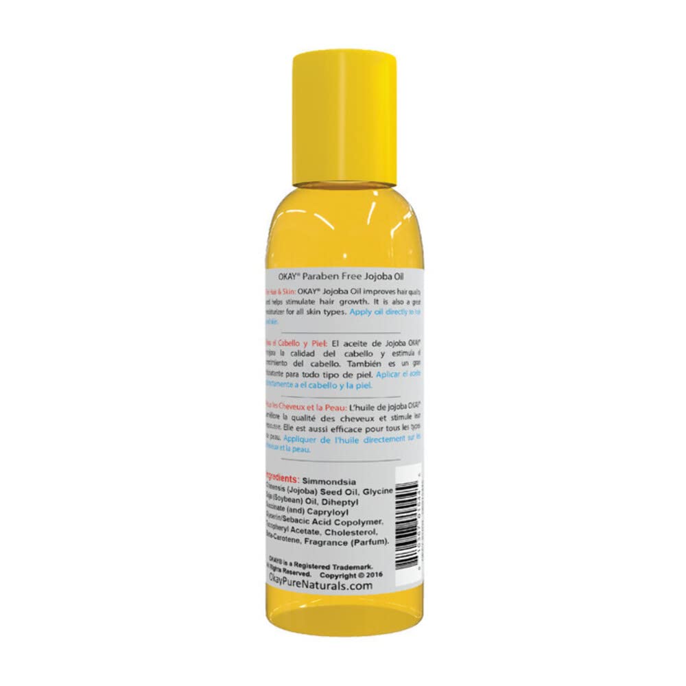 Okay Jojoba Oil for Skin and Hair, 2 Ounce (OKAY-JOJO2)