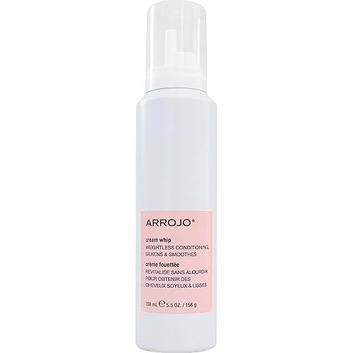 ARROJO Cream Whip - 5.5 Fl Oz - Conditioning Leave-In Hair Styling Cream for Wavy or Dry Hair, Sulfate & Sodium-Chloride Free, Antioxidant