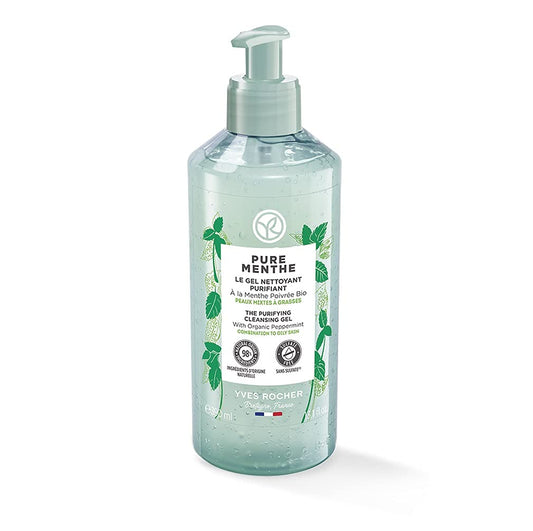 yves roche france Yves Rocher Purifying Cleansing Gel for Combination and Oily Skin - Pure Menthe (13.1 fl.oz.) (16254)