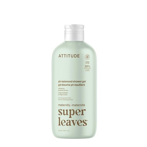 ATTITUDE Pregnancy pH-Balanced Body Wash, EWG Verified, Dermatologically Tested, Plant and Mineral-Based, Vegan Maternity Products, Argan Leaf Beauty & Personal Care BIO SPECTRA ATTITUDE