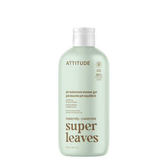 ATTITUDE Pregnancy pH-Balanced Body Wash, EWG Verified, Dermatologically Tested, Plant and Mineral-Based, Vegan Maternity Products, Argan Leaf Beauty & Personal Care BIO SPECTRA ATTITUDE