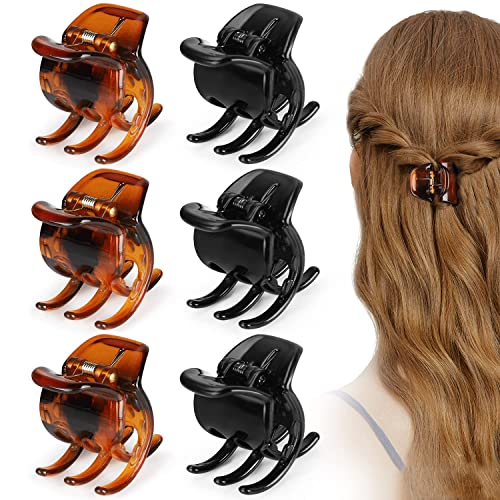 6 Pieces Hair Claw Clips, Morhom 1.3 Inch Jaw Clips for Thick or Medium Hair Beauty and Personal Care Morhom Default Title