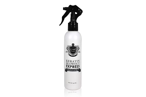 CMR COSMETICS Keratin Blowout Express Hair Smoother- CitrusScented Frizz Control & Shine for All Hair Types, Salon-Quality Straightening at Home, 8oz
