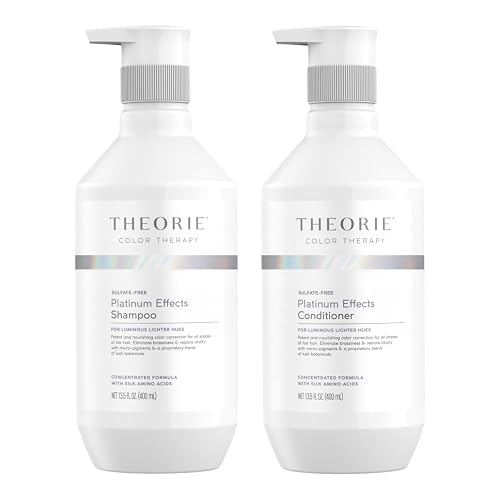 THEORIE 400 mL Shampoo & Conditioner Collection (THEORIE Sage Collection Hair Care Sets (Platinum Effects 400mL Shampoo & Conditioner Set))