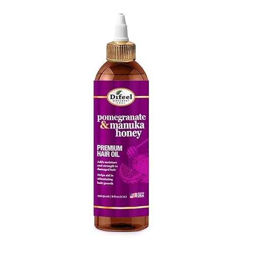 Difeel Pomegranate & Manuka Honey Premium Hair Oil 8 oz. - Growth Stimulating, Moisturizing & Strengthening Hair Oil for Dry, Damaged Hair