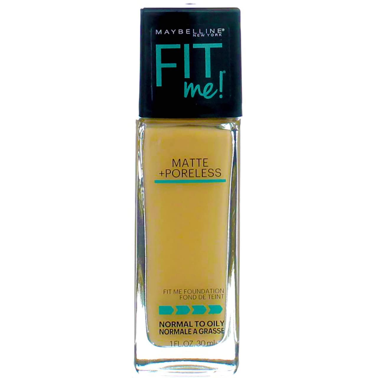Maybelline New York Fit Me! Matte + Poreless Foundation, Classic Ivory [120] 1 oz (Pack of 5)