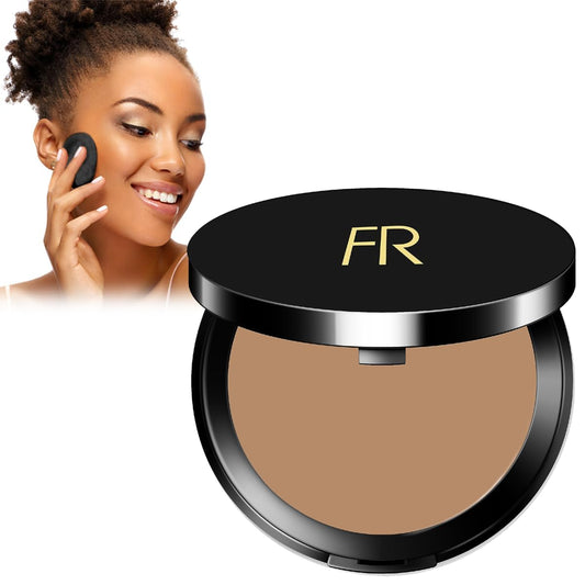 Cream To Powder Foundation by Flori Roberts, Full Coverage for Women of Color or Deeper Skin Tones, Long Lasting Makeup, Matte Finish, Covers Uneven