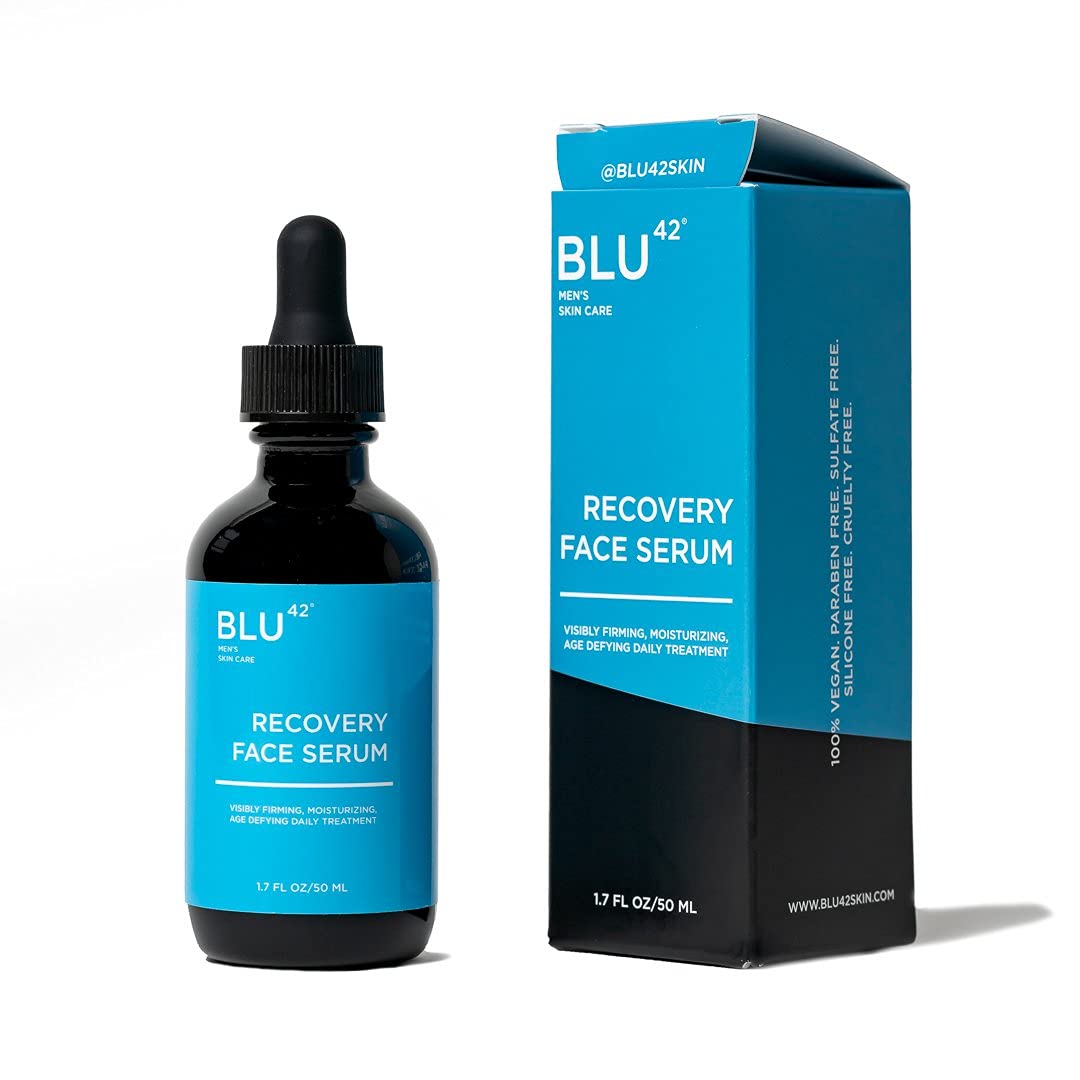 Blu42 Men's Recovery Face Serum | Anti-Aging, Hydrating for most skin types | 50ml
