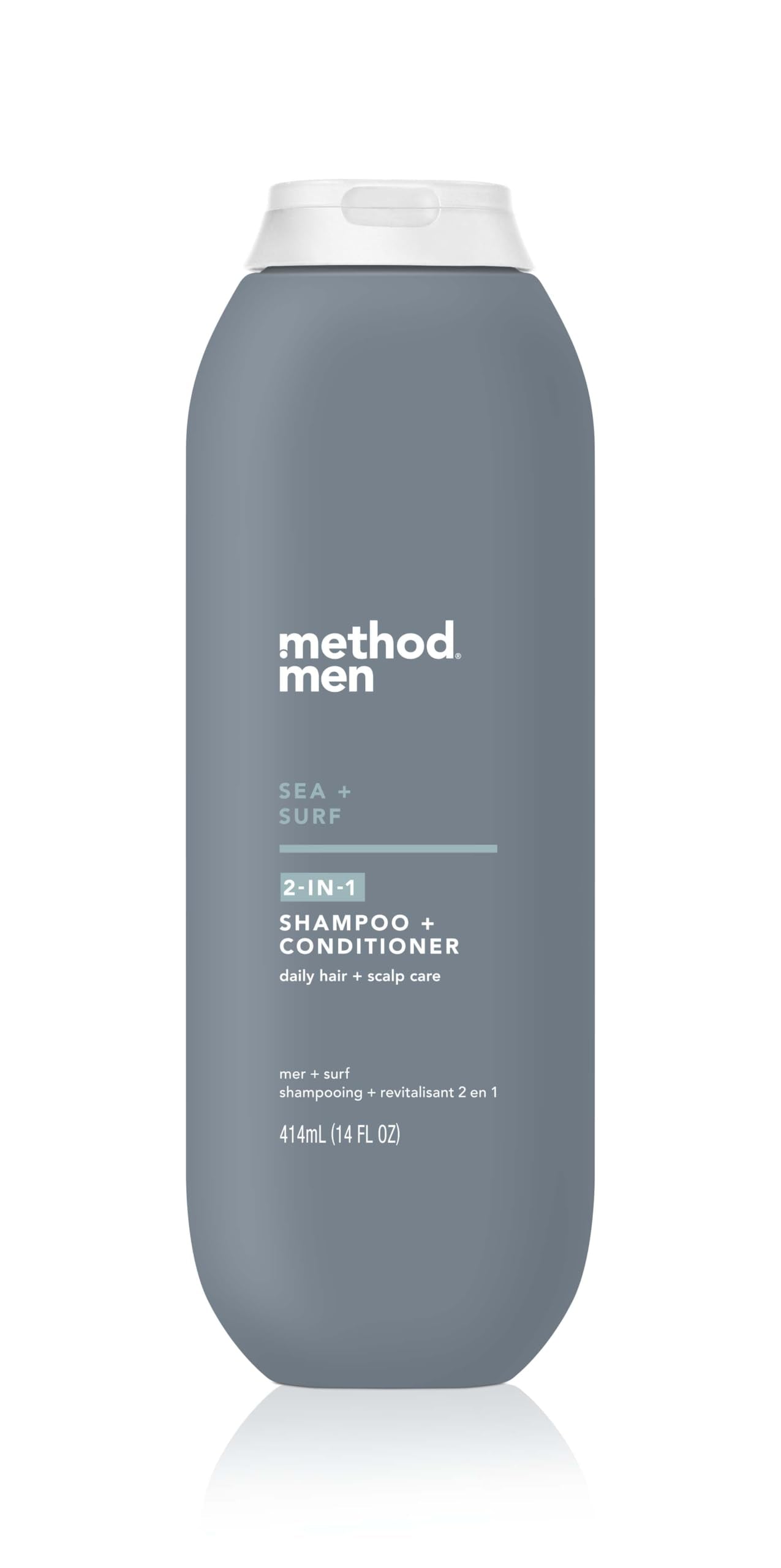 Method Men 2-in-1 Shampoo and Conditioner, Sea + Surf - Cleans and Conditions with Argan and Jojoba Oil - Made without Parabens - 14 oz Beauty and Personal Care Method Default Title