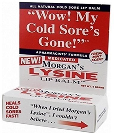 Morgans Lysine Medicated Lip Balm, 0.14oz. Per Box (3 Pack) Beauty and Personal Care Morgans