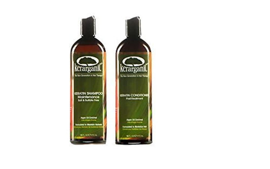 ORGANIC KERATIN POST-TREATMENT SET - SALT & SULFATE FREE SHAMPOO 16oz + CONDITIONER 16oz