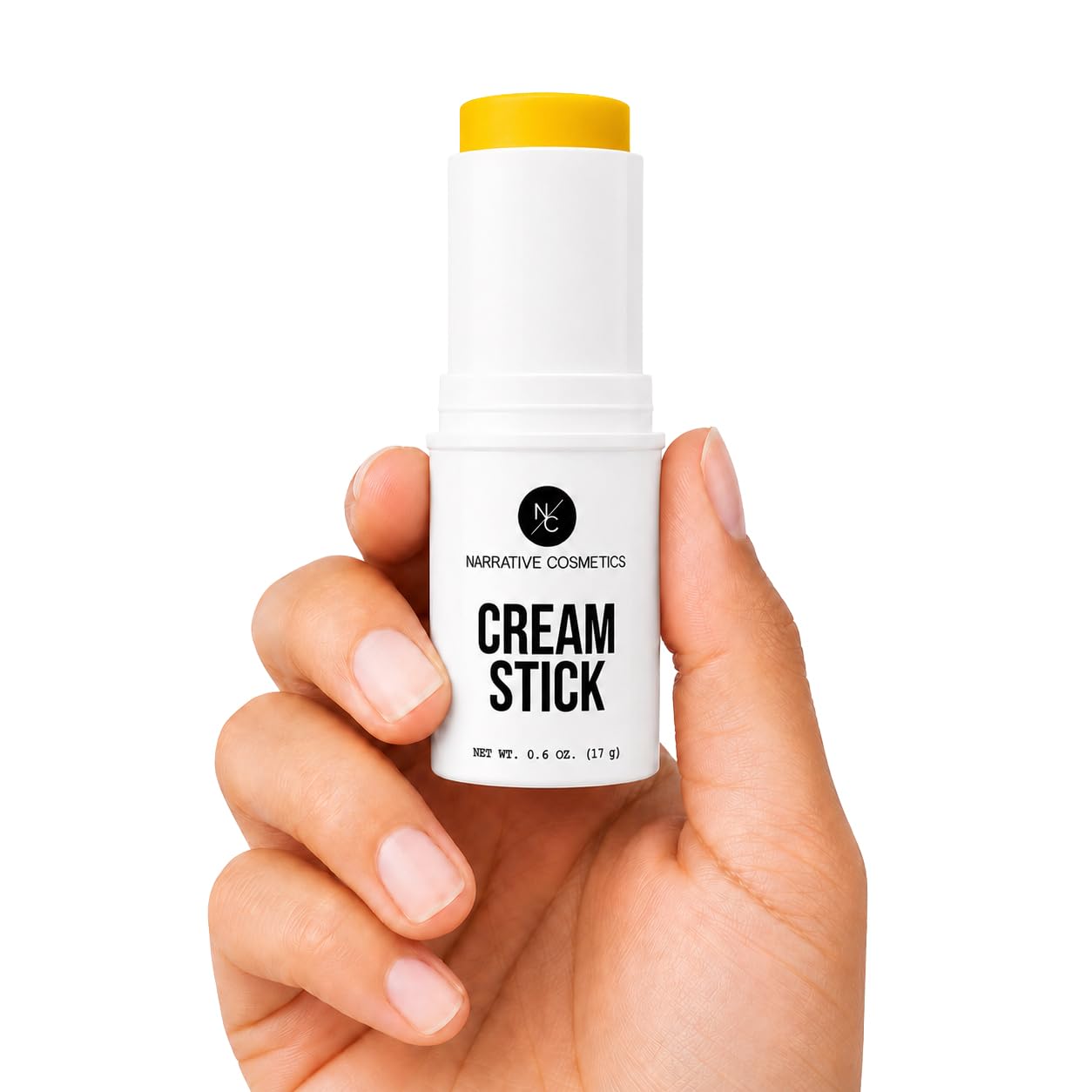 Narrative Cosmetics Cream Stick Face & Body Paint - Yellow - Professional Full-Coverage SFX Makeup for Halloween, Cosplay & Theater, 0.6 oz (17 g)
