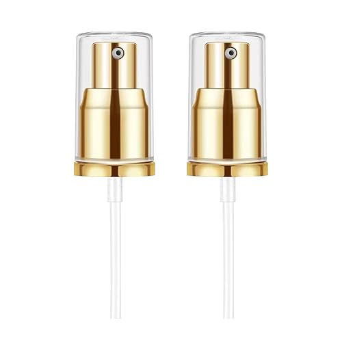 Chris.W 2Pack Foundation Pump Fit for Estee Lauder Double Wear Foundation DW Replacement Pump(Gold)