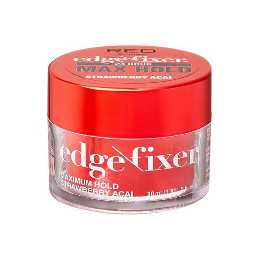 Red by Kiss Edge Fixer 24 Hour Maximum Hold Edge Wax No Flaking Biotin B7 Infused Hair Gel 1.01 fl.oz