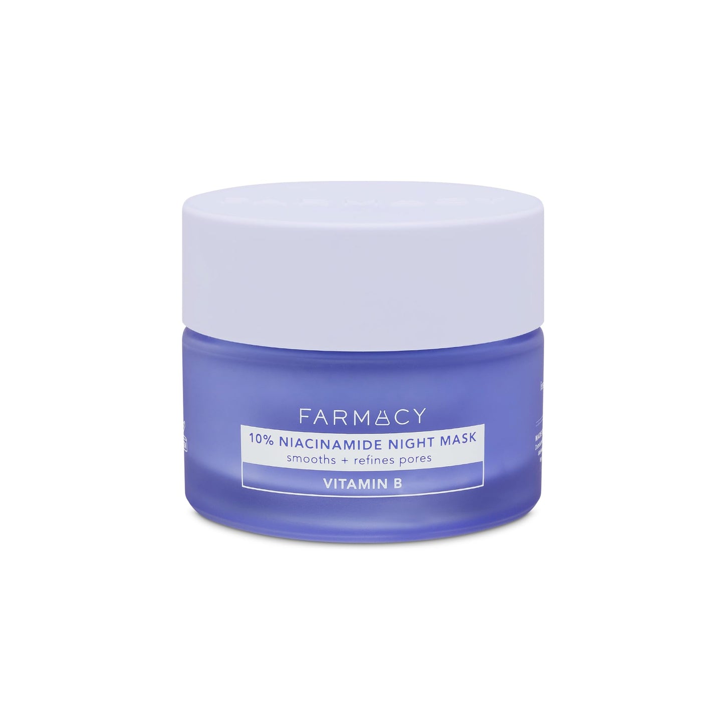 Farmacy Niacinamide Overnight Face Mask - Pore Refining Facial Mask with 10% Niacinamide - Replenishes Moisture Barrier with 3% Panthenol + Blueberry