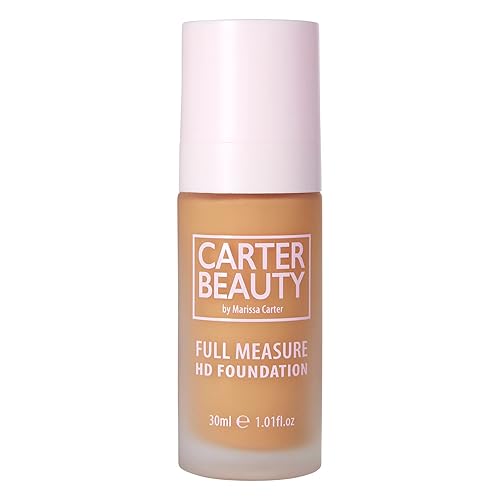 Carter Beauty Full Measure HD Foundation - Lightweight, Full Coverage Matte Formula - Water-Based Super Soft Skin Perfector - Vegan And Cruelty Free