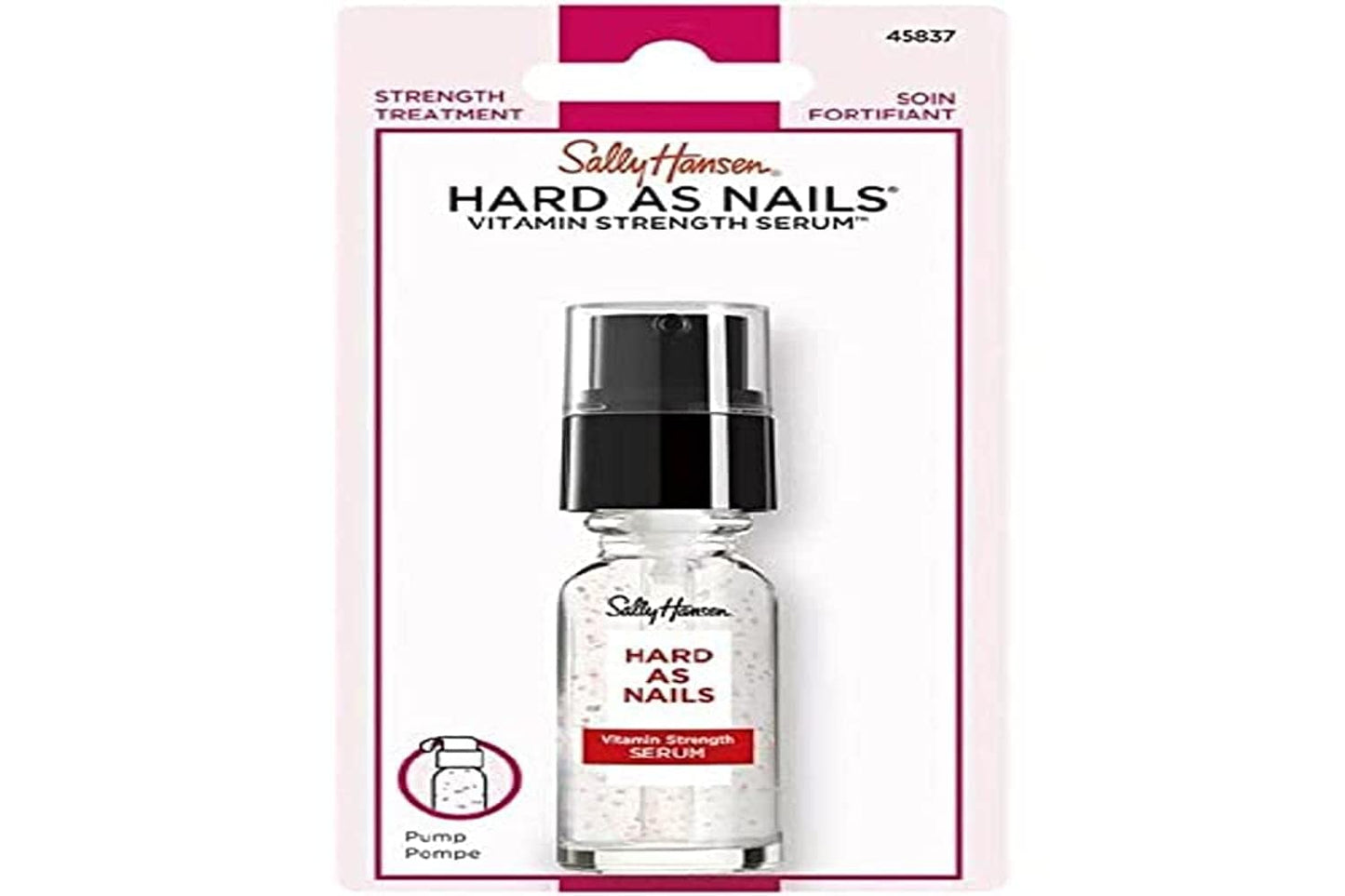 Sally Hansen Nail Treatment Hard As Nails® Vitamin Strength Serum™ | Moisturizing Nail Strengthener | Enriched with Vitamins A, C & E | Nourishes