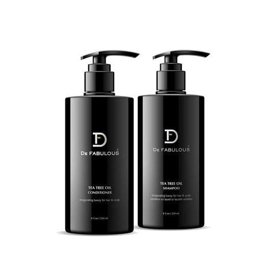 De Fabulous Tea Tree Oil Shampoo and Conditioner Set | (8.5 fl oz) Beauty & Personal Care De Fabulous