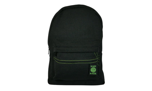 DIME BAGS Study Backpack with 15" Padded Laptop Sleeve, Durable Hempster Exterior, 5 Compartments & Hidden Pocket, Comfortable Adjustable Shoulder Straps, Bag for School, Work & Travel (Black)