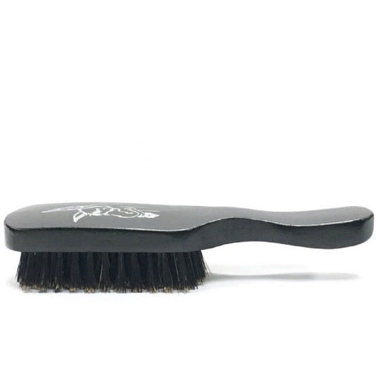 Badass Beard Care 100% Boars Hair Hardwood Frame Black Series Beard Brush For Men with Handle Beauty and Personal Care Badass Beard Care