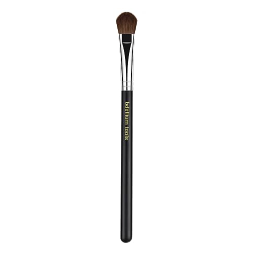 Bdellium Tools Professional Makeup Brush - Maestro Series 778 Large Shadow - With Mix of Soft Synthetic & Natural Fibers, For Applying Shadow (Black