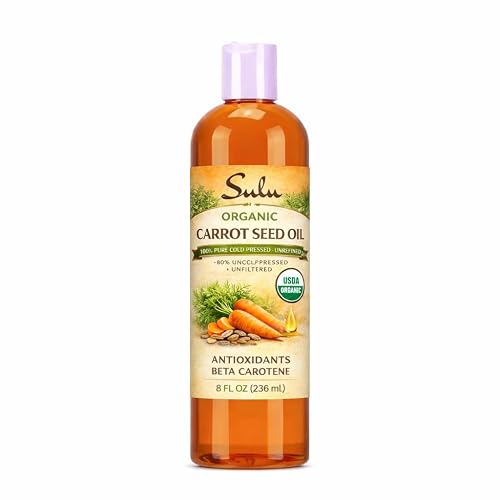 Pure Organic Unrefined Cold Pressed Carrot Seed Oil (8 oz)